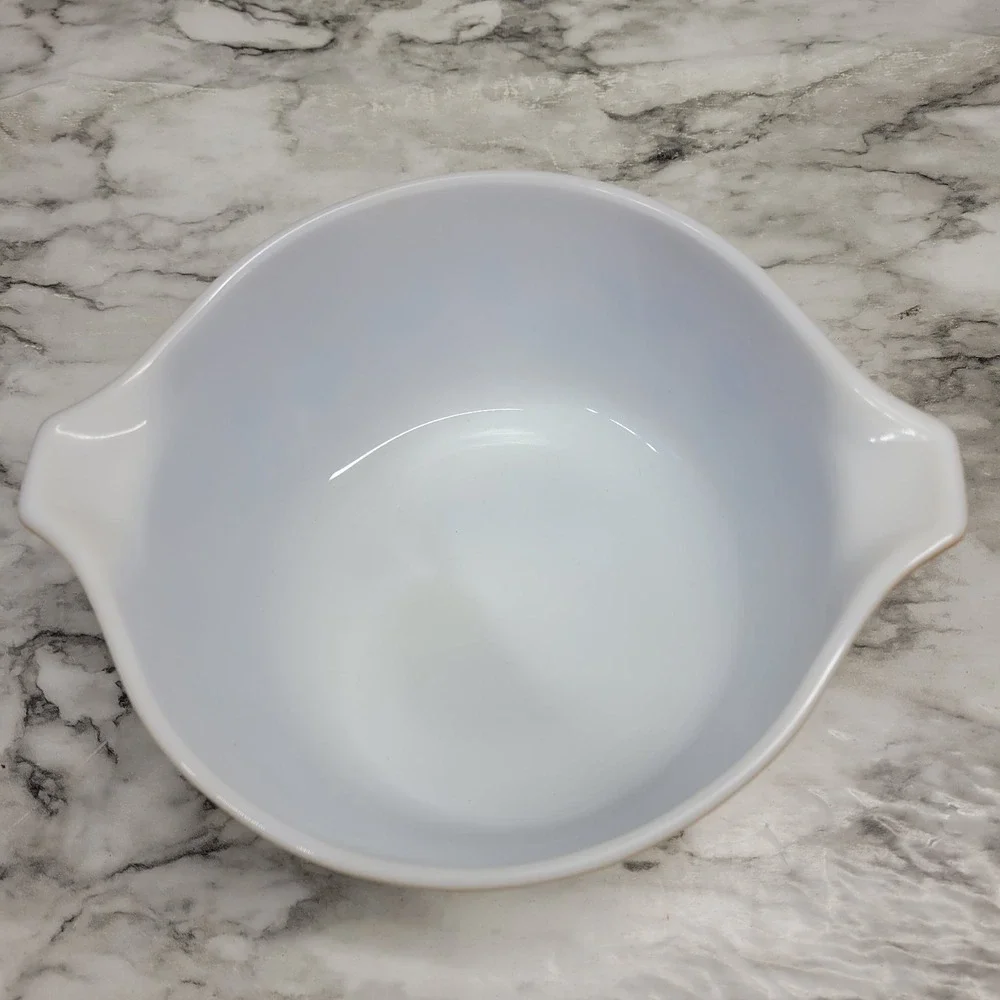 Vintage PYREX Early American Brown 1 QT Round Casserole Baking Dish 473 No Lid